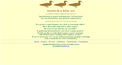 Desktop Screenshot of ducks-in-a-row.org