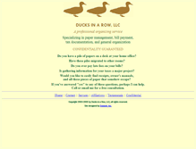Tablet Screenshot of ducks-in-a-row.org